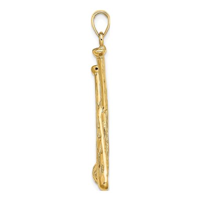 14K Yellow Gold Baseball Bats Ball Charm – view 3