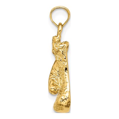 14K Yellow Gold Boxing Glove Pendant – view 3