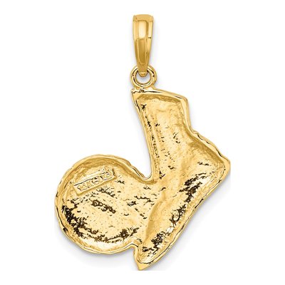 14K Yellow Gold Soccer Shoe Ball Charm – view 5