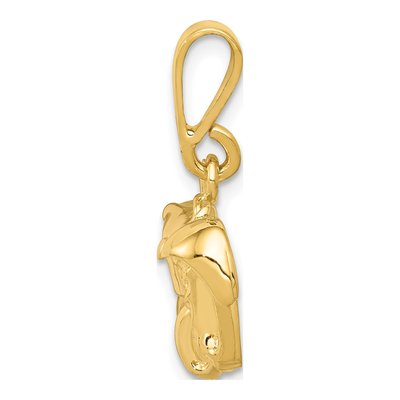 14K Yellow Gold Tractor Pendant – view 3