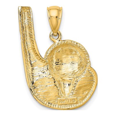 14K Yellow Gold Golf Club Ball Charm – view 5