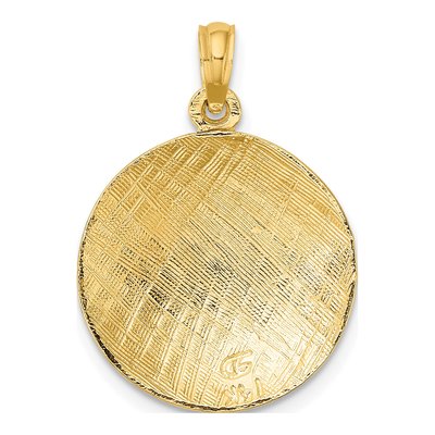 14K Yellow Gold Volleyball Pendant – view 5