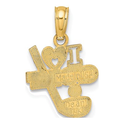 14K Yellow Gold Golf Club Ball Charm – view 5