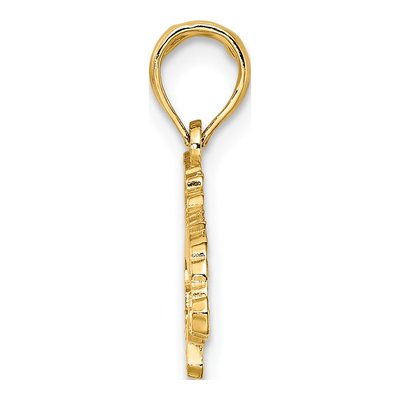 14K Yellow Gold Jamaica Map Pendant – view 3