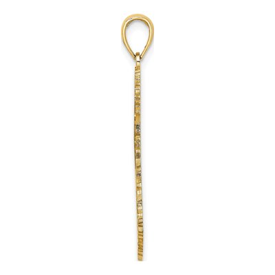 14K Yellow Gold Barbados Map Charm Pendant – view 3