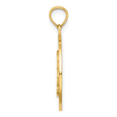 14K Yellow Gold Alaska Bear Paw Pendant – view 3