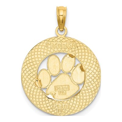 14K Yellow Gold Alaska Bear Paw Pendant – view 5