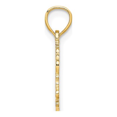 14K Yellow Gold Nana Number 1 Pendant – view 3