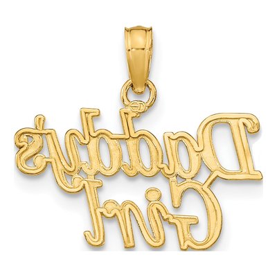 14K Yellow Gold Daddy's Girl Pendant – view 5