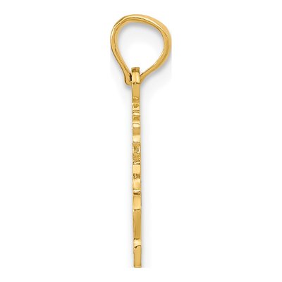 14K Yellow Gold SIS Number 1 Pendant – view 3