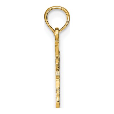 14K Yellow Gold Cut-Out Heart Pendant – view 3