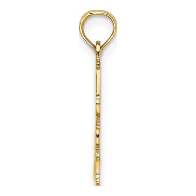 14K Yellow Gold STEP MOM Number 1 Pendant – view 3