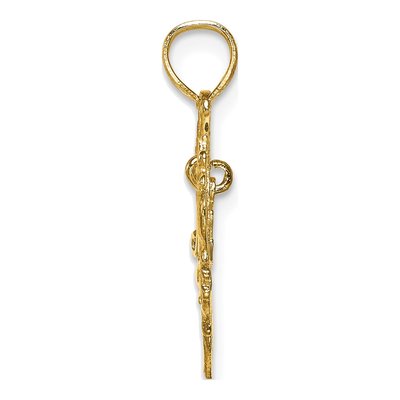 14K Yellow Gold MOM Heart Pendant – view 3