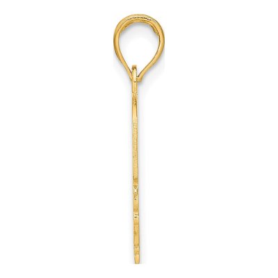 14K Yellow Gold Mommy's Girl Heart Charm – view 3
