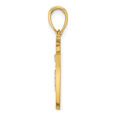 14K Yellow Gold NYC Skyline Apple Pendant – view 3