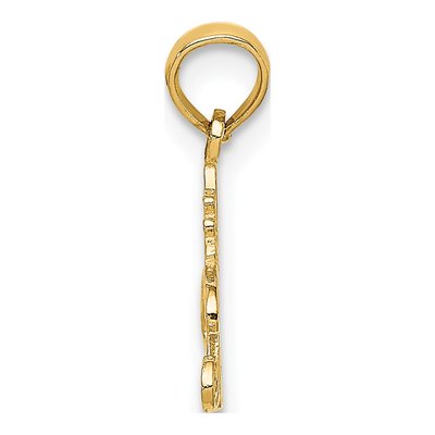 14K Yellow Gold Princess Number 1 Pendant – view 3