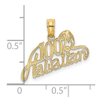 14K Yellow Gold Hawaiian Pendant – view 4