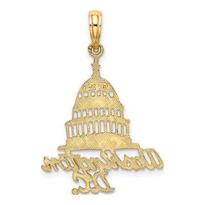 14K Yellow Gold Washington D.C Capitol Charm – view 5