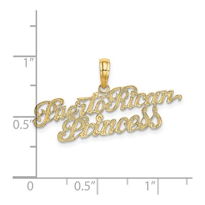 14K Yellow Gold Puerto Rican Princess Charm – view 4