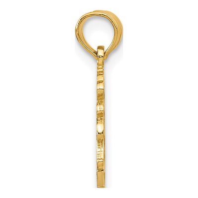 14K Yellow Gold LAS Vegas Script Charm – view 3