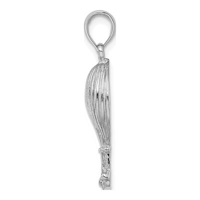 14K White Gold Hot Air Balloon Pendant – view 3