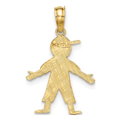 14K Yellow Gold Boy Charm – view 5