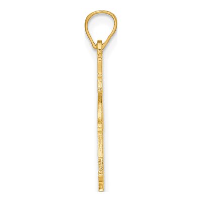 14K Yellow Gold Girl Pendant – view 3