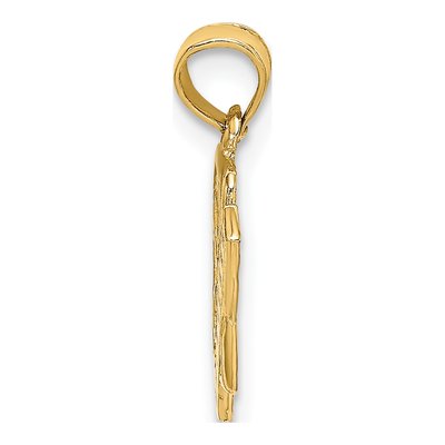 14K Yellow Gold School Book Ruler Charm – view 3