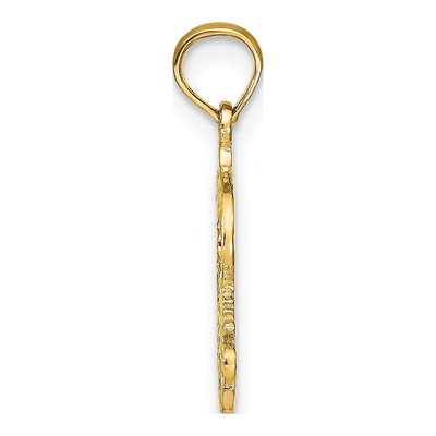 14K Yellow Gold Pisces Zodiac Charm – view 3