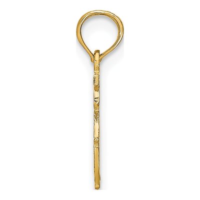 14K Yellow Gold Aries Zodiac Pendant – view 3