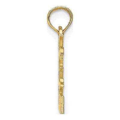 14K Yellow Gold Gemini Zodiac Pendant – view 3