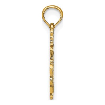 14K Yellow Gold Sagittarius Zodiac Pendant – view 3