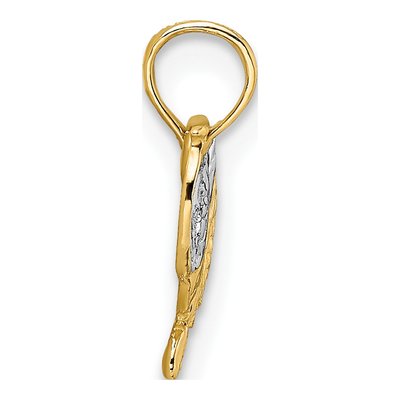 14K Yellow Gold Saddle Pendant – view 3