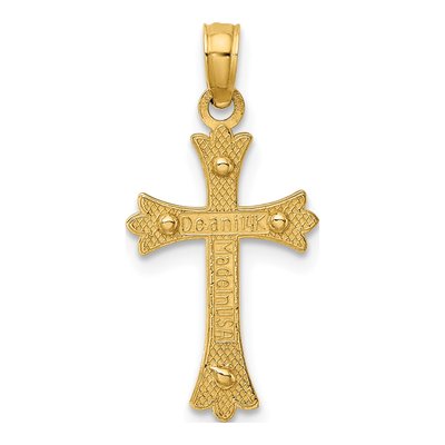14K Two-Tone Gold Cross Pendant – view 5