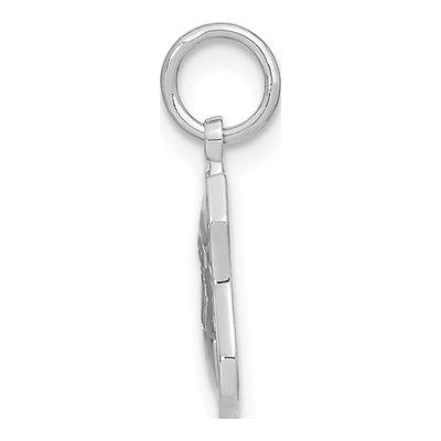 14K White Gold Police Badge Pendant – view 3