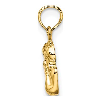 14K Yellow Gold Angel Pendant – view 3