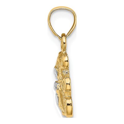 14K Yellow Gold Teddy Bear Charm – view 3