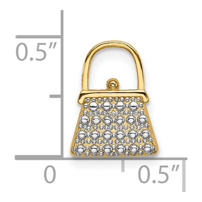 14K Yellow Gold Purse Charm – view 4