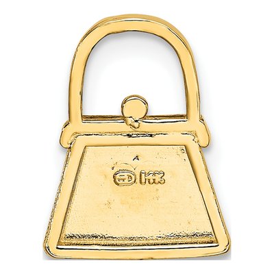 14K Yellow Gold Purse Charm – view 5