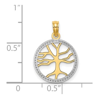 14K Yellow Gold Tree of Life Pendant – view 4