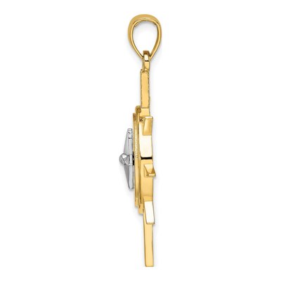 14K Two-Tone Gold Star Charm – view 3
