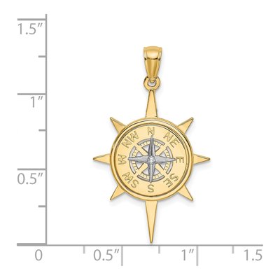 14K Two-Tone Gold Star Charm – view 4