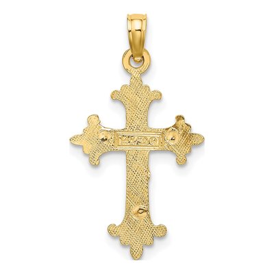 14K Two-Tone Gold Crucifix Pendant – view 5