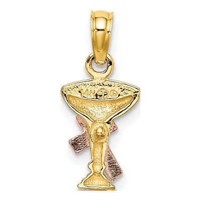 14K Two-Tone Gold Communion Cup Pendant – view 5