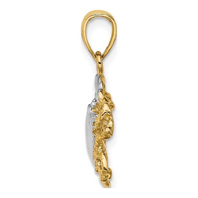 14K Yellow Gold Crab Charm – view 3