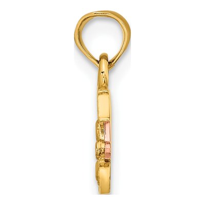 14K Two-Tone Gold Daddy's Little Girl Charm – view 3
