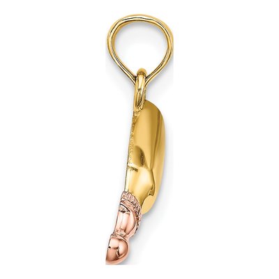 14K Two-Tone Gold Baby Bottle Charm – view 3