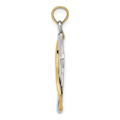 14K Yellow Gold Cross Pendant – view 3