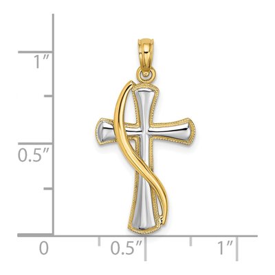 14K Yellow Gold Cross Pendant – view 4