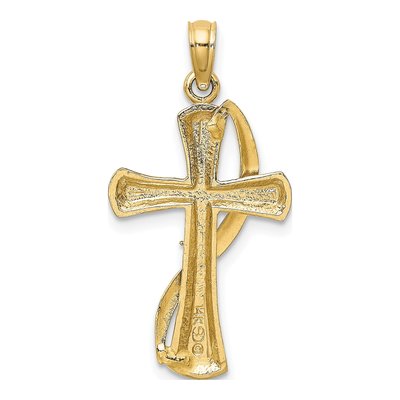 14K Yellow Gold Cross Pendant – view 5